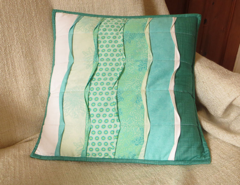 Wave cushion cover kit with full colour pattern